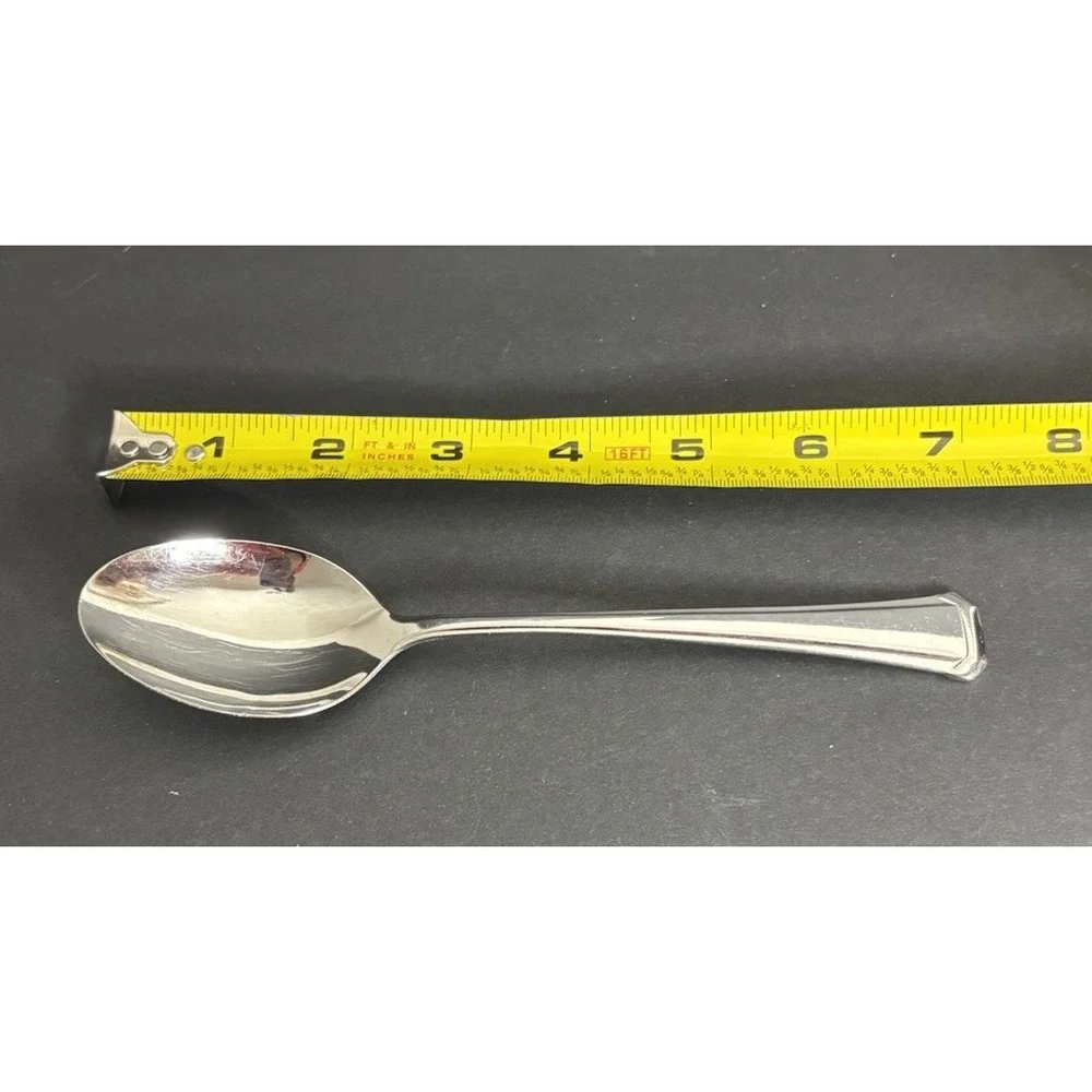 5 Oneida Maestro St. Leger Soup Spoons Stainless 6 7/8